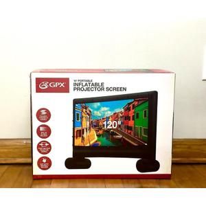 GPX 10' Viewing Area Portable Inflatable Projector Screen, PJSO1404 120"