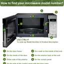 9.6" Microwave Turntable Plate Compatible with GE WB49X10134, 9 5/8 inch Replacement Microwave Glass Plate for LG 3390W1A035A 3390W1A035C and WPW10315165 Whirlpool Microwave Glass Tray