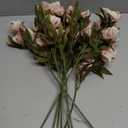 Thiccywoov 8 Pcs Faux Peony Stems Flowers Bulk Vintage Artificial Silk Peonies Stems Real Look Fake Peonies Branch for Vase Filler DIY Bouquet Centerpiece Home Indoor Outdoor Decor (Brownish)