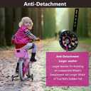 DDJKCZ Training Wheels Flash Mute Wheel Bicycle Compatible for Bikes of 12 14 16 18 20 Inch