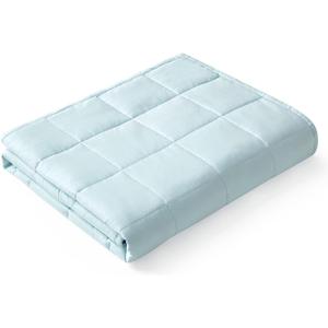 YnM Oeko-Tex Certified Premium 60 x 80 Inch 20 Pound Cotton Calming Heavy Weighted Blanket with Glass Beads for Queen and King Beds