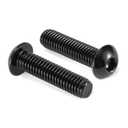 3/8-16 x 1-1/2" Button Head Socket Cap Bolts Screws, 10Pcs 304 Stainless Steel 18-8, Allen Hex Drive, Black Oxide by SG TZH(with Hex Spanner)