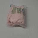 Peach Small Stall Ruffle Shower Curtain 36" W x 72" H, Vintage Handcrafted Bow Tie Bath Curtain for Master Bathroom, Ruched Polyester Bathroom Curtain with 7 Buttonholes (LQ-10)