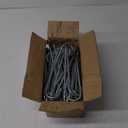 Rebar Stakes 12 Inch, 55 Pack Galvanized Metal Tent Stakes Heavy Duty Ground Stakes, J Hook Steel Fence Stakes for Ground, Outdoor Decoration, Wire Fencing, Gardening