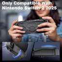Protective Case for Nintendo Switch 2Durable Anti-Slip Shockproof Protective Hard Case Full-Body Rugged Protection Switch 2 Cover (Black)