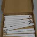 Reginary 36 Pieces Flameless Taper Candles Battery Operated Bulk 11" Plastic Lights LED Candlesticks Window Candles for Birthday Wedding Church Decor Party Supplies(White)