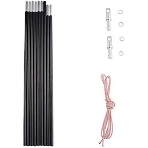 BRILLIANCE4U Aluminum Tent Poles Replacement, Fits Both Female and Male Ends, Lightweight Tent Pole Repair Kit, 7001 Aluminum Alloy T6 Heated