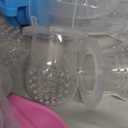 Food Feeder Baby Fruit Feeder Pacifier (3 Pcs) with 6 Different Sized Silicone Pacifiers,Silicone Baby Food Dispensing Spoon 90ML with 2 Babies Spoons Pacifier Clip Infant Fruit Teething Feeders-Pink