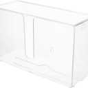 Alipis Wall Mounted Paper Towel Dispenser Clear Tissue Holder for Easy Visibility No-Drill Installation Napkin Holder for Bathroom and Kitchen Use