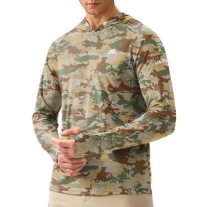 Men's Sun Protection Hoodie Shirt UPF 50+ Long Sleeve Fishing Rash Guard UV SPF Summer Lightweight Hiking Shirt for Men