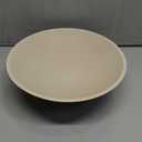 Decorative fruit bowl for Home Decor Large Modern Handicraft Key Bowl for Entryway Table Stylish Centerpiece Purse Bowl Pedestal bowl for Kitchen Counter Coffee Table(Artificial Stone Beige)