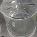 Clear Plastic Plant Pots, Transparent Multiple Sizes For Orchids Houseplants With Trays 9" tall