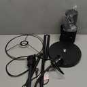 Floor Lamp Black, Reading Standing Lamps for Living Room, 62" Tall Torchiere Lamp for Kids Room, 3-Way Switch, Star-Gold Lampshade, Modern Goth Decor for Bedroom/Office, Bulbs Not Included(E26 Base)