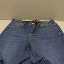 Sidefeel Women's Wide Leg Jeans High Waisted Tummy Control Stretchy Straight Leg Elastic Waist Trendy Denim Pants (12, Dark Blue)