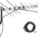 TV Outdoor Yagi Antenna with Long Range Reception Capacity - Digital TV Antenna Available for Attic or Roof Mount, Long Range Digital OTA Antenna for Clear Reception, 4K/1080P/HD