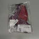 Amazon Essentials Women's Side Tab Bikini Swimsuit Bottom (Large, Brick Red Leopard)