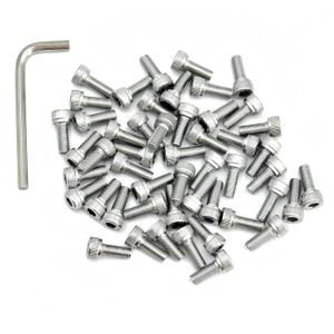 4 x M5-0.8 x 12mm Socket Head Cap Screws, Stainless Steel 18-8 (304), Allen Socket Drive, Full Thread, Bright Finish, 50 PCS
