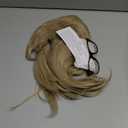 Linfairy 80s Heavy Metal Halloween Mullet Fancy Dress Punk Wig with Glasses frame