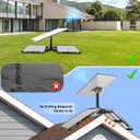 Gen 3 Starlink Roof Mount, Starlink Roof Ridge Mount for Starlink Standard 4/4X/Gen 3, Adjustable Angle Starlink Mounting Kit, No Drilling Required