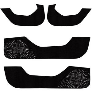 Tesla Model 3 Door Protector 2023+  Full-Back Adhesive, Precision Fit for Refresh Model, Carbon Fiber & Leather  No Bubbles or Residue