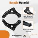 maXpeedingrods 2Pcs Front Lower Control Arm Kit for Nissan Versa 2012-2019 | for Nissan Versa Note 2014-2019, Nissan Micra 2015-2019, K621577 K621576 Front Lower Control Arm with Ball Joint
