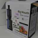 Juicer Machines, ECOSELF Cold Press Juicer with 4.35" Large Feed Chute Fit Whole Fruits & Vegetables, Juicer Machine Self Feeding Effortless for Batch Juicing, High Juice Yield, Easy to Clean (Black)