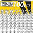 VNDUEEY 100 Pack Magnetic Hooks, 25Lbs Magnetic Hooks for Cruise Cabins, Strong Magnetic Hook Heavy Duty, Fridge Magnets with Hooks for Hanging, Magnet Hook for Kitchen, Classroom and Office