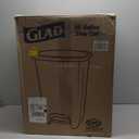 Glad Kitchen Trash Can | Large Plastic Waste Bin with Odor Protection of Lid | Hands Free with Step On Foot Pedal and Garbage Bag Rings, 20 Gallon, Grey