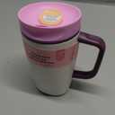 Owala SmoothSip Slider Stainless Steel Insulated Travel Mug, 100% Leak Proof, For Hot and Cold Drinks, Travel Friendly with Sliding Lock Lid, 12oz, BPA Free, Leak Proof, Pink/Tan (Daybreak)