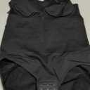 SHAPERX Women's Seamless Shapewear Bodysuit Tummy Control Body Shaper Waist Snatching Body Suit, SZ5215-Black-S/ M