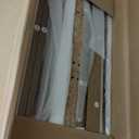 Narrow Nightstand for Small Spaces - 9.3" Slim Side Table with Rattan-Weave Drawers, Skinny Bedside Table with Open Shelf, Rustic Tall Thin Gap Filler for Bedroom, Caramel Oak, Set of 2