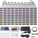 VEVOR 200PCS LED Storefront Lights, 103Ft 5050 SMD, RGB Color Changing Decorative Module Light with Remote Control, String Lights for Store Window Advertising Letter Signs, IP68 Waterproof