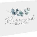 CLEVER SIGNS Reserved Table Signs, Pack of 25, for Weddings, Receptions, Christmas, Events, 4x6 Inch Reservation Cards