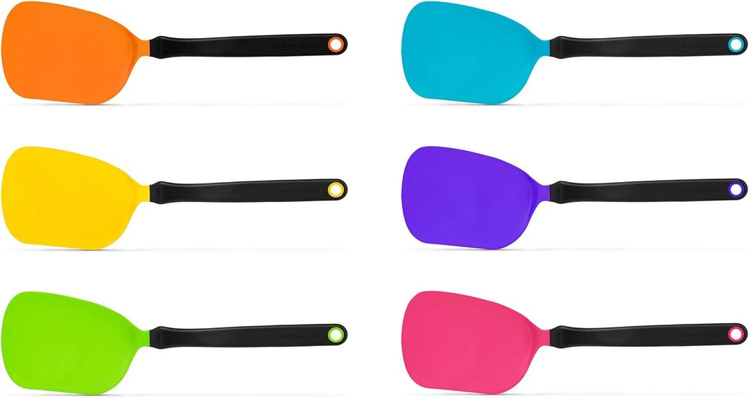 Dreamfarm Chopula - Super-Flexible Chopping Sit Up Spatula - Safe for Non-Stick (Assorted Colors)