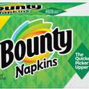 Bounty Paper Napkins, White or Printed, 200 Count, Pack of 2