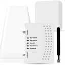 Cell Phone Booster for Home & Multi-Room, Cell Phone Signal Booster with 2 Indoor Antennas for Band 66/2/4/5/12/17/13/25,Up to 6000 Sq.Ft,Boost 4G 5G LTE Data for All U.S. Carriers, FCC Approved