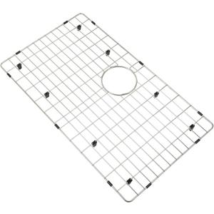 LQS Stainless Steel Sink Protectors, Kitchen Sinks Grid with Center Drain Hole for Single Bowl, Sink Protector, Kitchen Sinks Grate, Sink Bottom Grid (27 7/8" x 15 15/16"), 27.88 x 15.93 inches