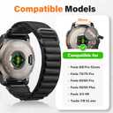 Alpine Loop Nylon Watch Band Compatible with Garmin Fenix 5X / 6X / 7X / 8 51mm, Quickfit 26mm Rugged Watch Bands for Garmin Fenix 8 Pro 51mm / 7X Pro / 6X Pro / 5X Plus, for Fenix 3, Tactix Delta