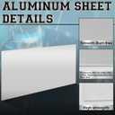 MorningRo 5052 Aluminum Sheet Metal 24" x 36" Aluminum Plate 1/16 (0.06'') Inch Thickness Rectangle Metal Panels for Industry Crafting Handcraft DIY Projects(1 Pcs)