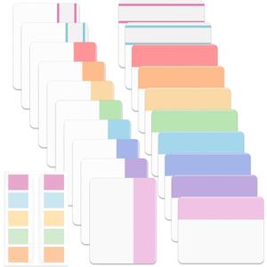 Mr. Pen- Sticky Index Tabs, 500 Pcs, 21 Sets, Colorful Sticky Tabs for Notebooks, Page Markers, Page Tabs for Binders, Page Tabs Sticky Tabs for Books, Notebook Tabs, Book Sticky Tabs for Notebooks (Pastel)