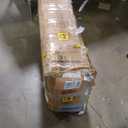 HOMCOM Rolling Kitchen Island Cart with Wheels, Portable Island Table for Kitchen with Stainless Steel Top, Adjustable Shelves, 2 Drawers, Spice, Knife and Towel Rack, Black