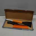 EcoNour 27" Aluminum Ice Scrapers for Car Windshield | Car Snow Scraper Window and Snow Brush with Ergonomic Foam Grip Winter Accessories (Orange)