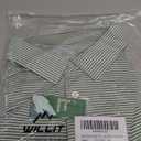 Willit Men's Golf Polo Shirts Short Sleeve Striped Performance Moisture Wicking, Yellow Stripe, XXL