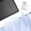 Professional Business Card Holder/Book with Black Cover, Holds 300 Business Cards