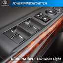 Sorghum Power Window Switch Driver Side - Master Window Switch with Anti-Pinch Function Compatible with 2014-2017 Honda CR-V 24 Pins Replace# 35750-T0A-H11 35750-T0A-A11