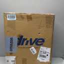 Drive Medical 2-in-1 Raised Toilet Seat with Removable Padded Arms - Elevated Bathroom Safety Support - Secure Locking Attachment - Easy Height Assistance - Durable Construction, Standard Toilets
