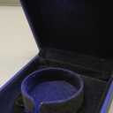 Hatori Luxury Bracelet Box, Velvet Jewelry Bangle Box Storage Case Organizer Holder with LED Light for Wedding, Engagement, Proposal, Birthday and Anniversary (Blue)