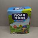 Attatoy Large Traffic Signs Playset (32pc Set), 42in Tall Street Sign and Traffic Light Set for Play with Ride-On Cars and Vehicles