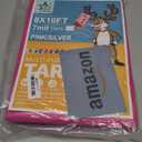 STARPYNG-7 Mil Pink/Silver 8x10 Feet Tarp-Multifunctional Waterproof Tarpaulin-Waterproof, UV Resistant, Rip and Tear Resistant, Poly Tarpaulin with Reinforced Edges for Cover
