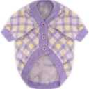 4 x Dog Sweater, Sweaters for Small Dogs, Warm Soft Pet Clothes for Puppy, Medium Large Cat, Dogs Girl or Boy, Dog Shirt for Winter Christmas (Purple, Large)